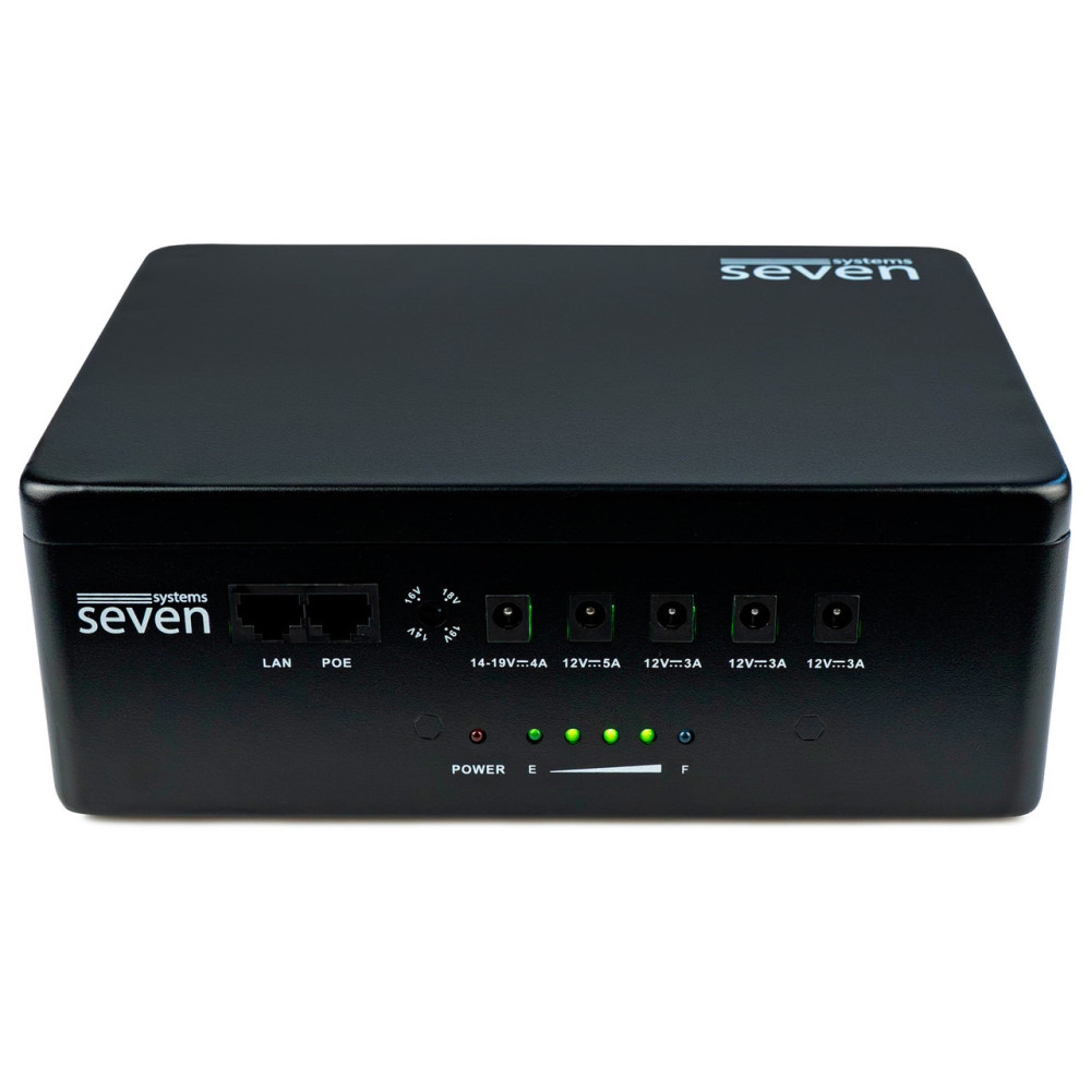 ИБП SEVEN UPS-7960 black 60W LiFePO4 с регулировкой выходного напряжения