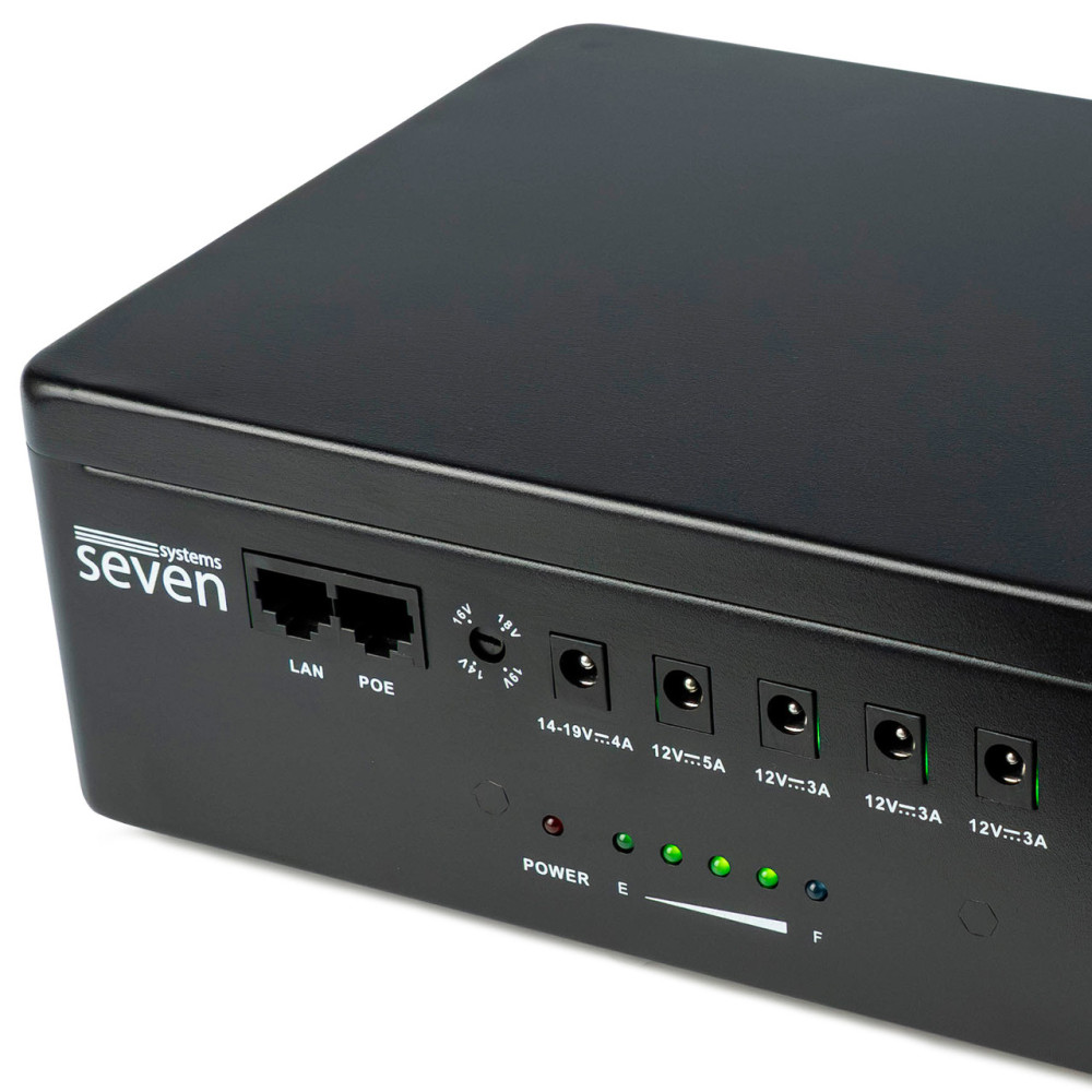 ИБП SEVEN UPS-7960 black 60W LiFePO4 с регулировкой выходного напряжения