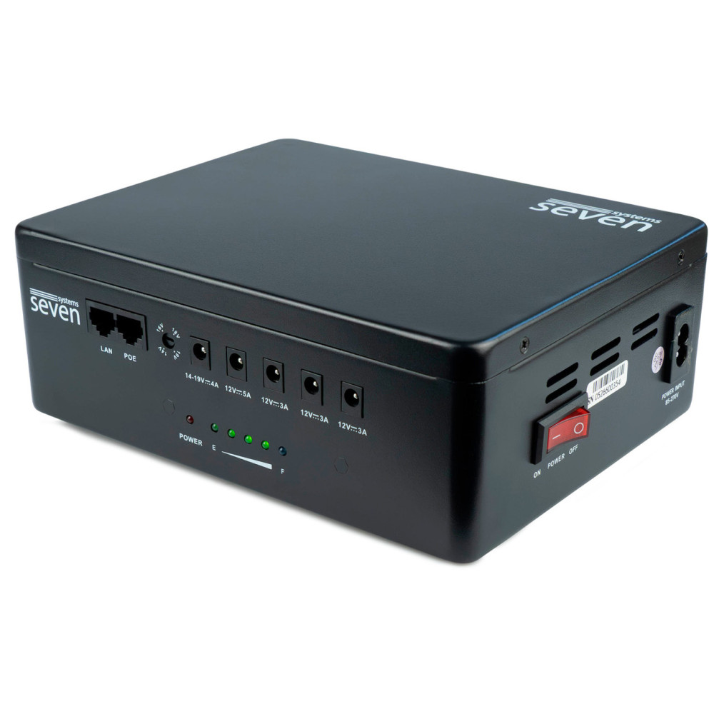 ИБП SEVEN UPS-7960 black 60W LiFePO4 с регулировкой выходного напряжения