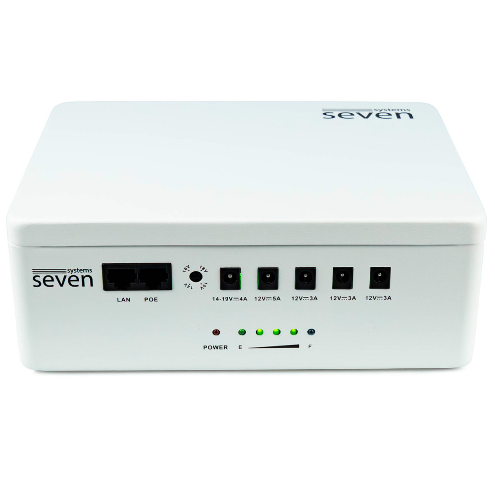ИБП SEVEN UPS-7960 white 60W LiFePO4 с регулировкой выходного напряжения