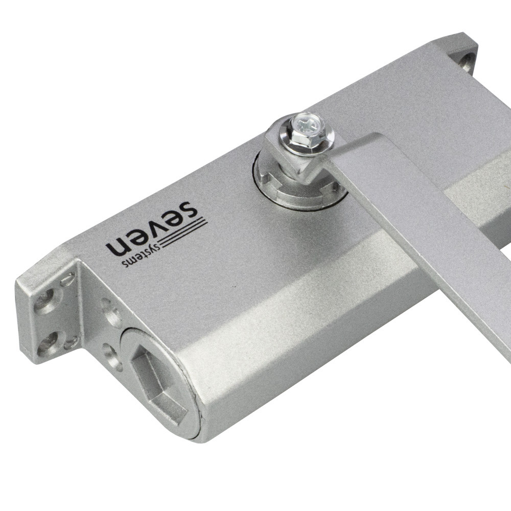 Доводчик двери 40-65 кг SEVEN DC-7742 silver