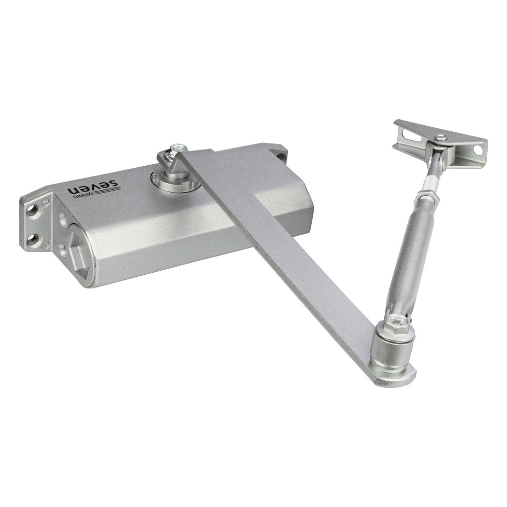 Доводчик двери 40-65 кг SEVEN DC-7742 silver