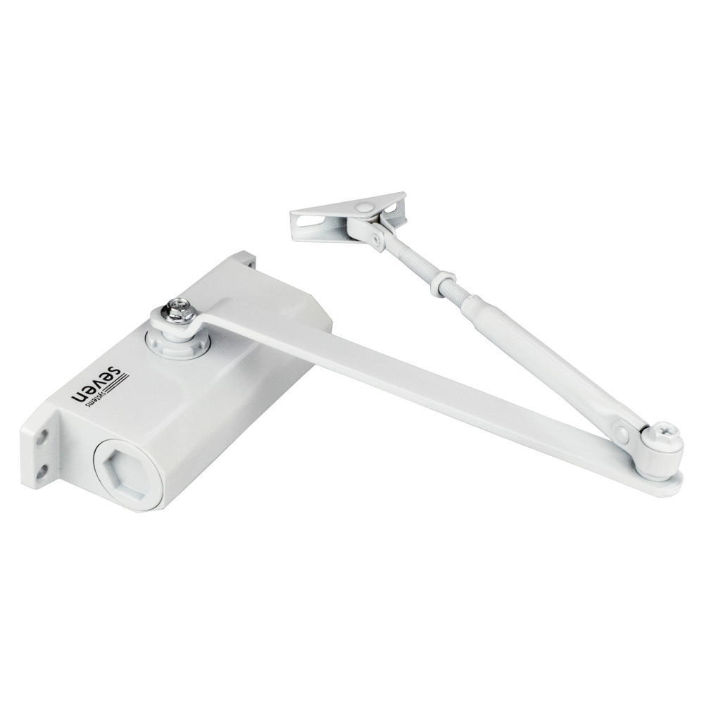 Доводчик двери 40-65 кг SEVEN DC-7742 white