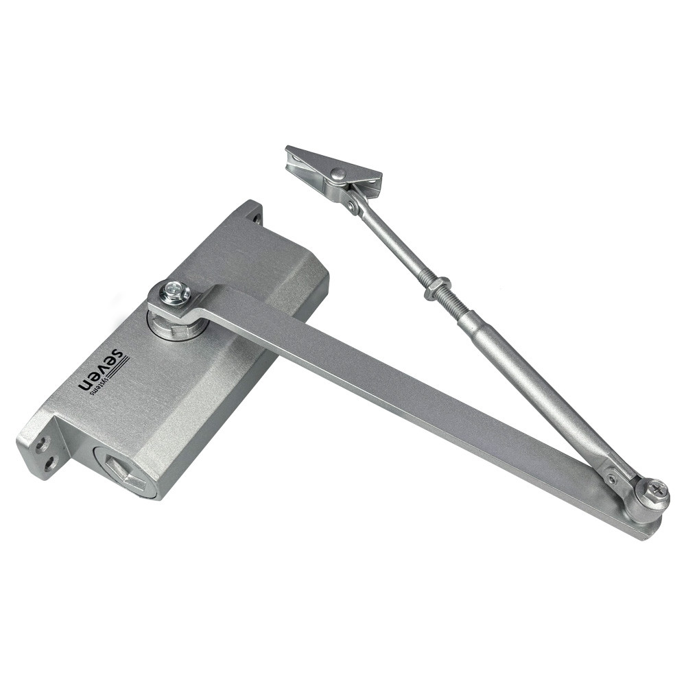 Доводчик двери 45-75 кг SEVEN DC-7743 silver
