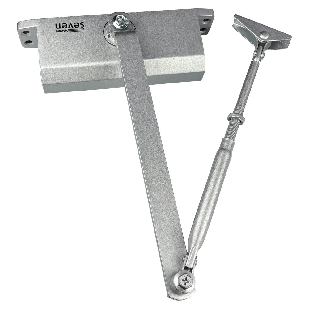 Доводчик двери 45-75 кг SEVEN DC-7743 silver