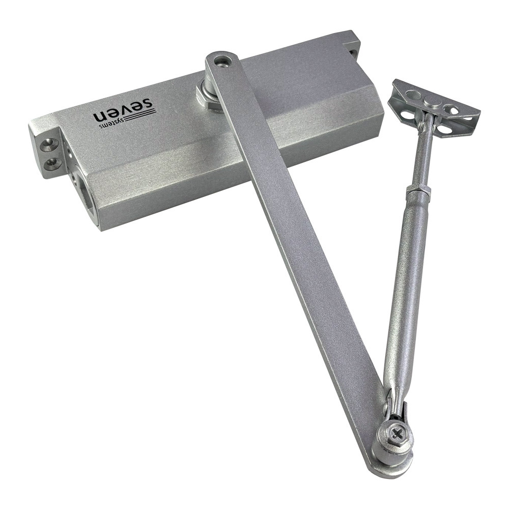 Доводчик двери от 75 до 100 кг SEVEN DC-7744 silver