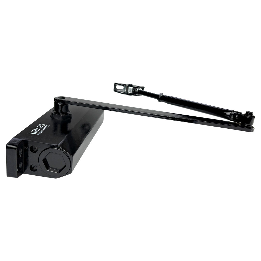 Доводчик двери от 75 до 100 кг SEVEN DC-7744 black