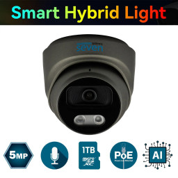 IP-видеокамера 5 Мп SEVEN IP-7215PA-DL black 2,8 мм с умной двойной подсветкой