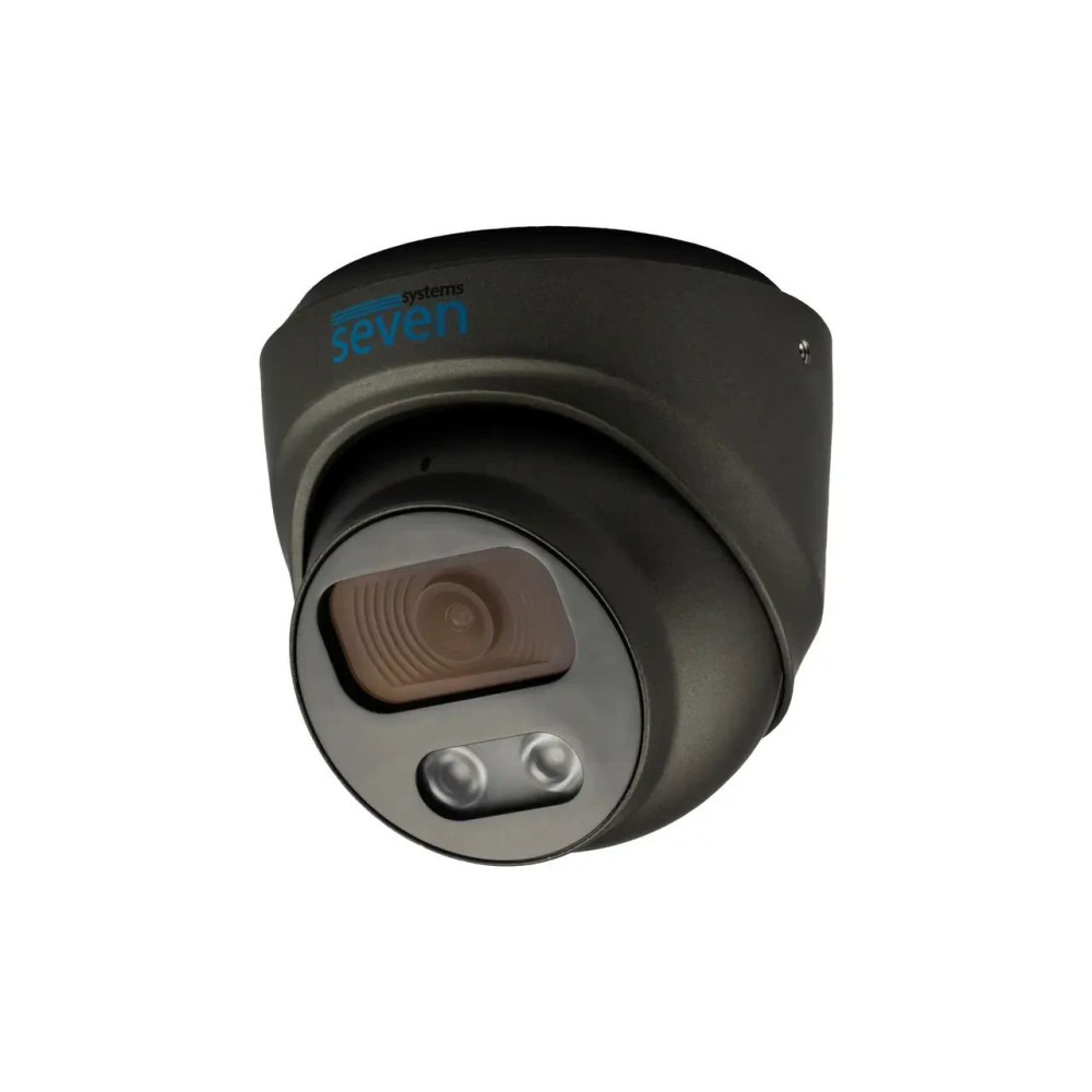 IP-видеокамера 5 Мп SEVEN IP-7215PA-DL black 2,8 мм с умной двойной подсветкой