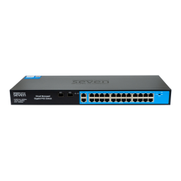 Облачно управляемый гигабитный 28-портовый PoE-коммутатор SEVEN GPS424 (Cloud POE: 24G, UP: 2G+2SFP)