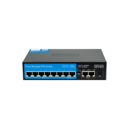 Облачно управляемый 11-портовый PoE-коммутатор SEVEN PS308G (Cloud POE: 6+2G, UP: 2G+1SFP)