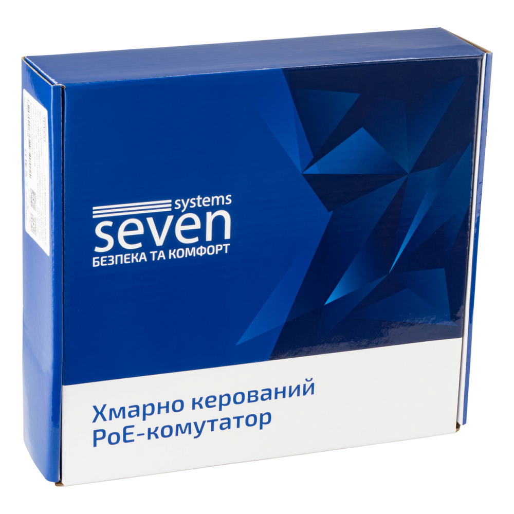Облачно управляемый 11-портовый PoE-коммутатор SEVEN PS308G (Cloud POE: 6+2G, UP: 2G+1SFP)