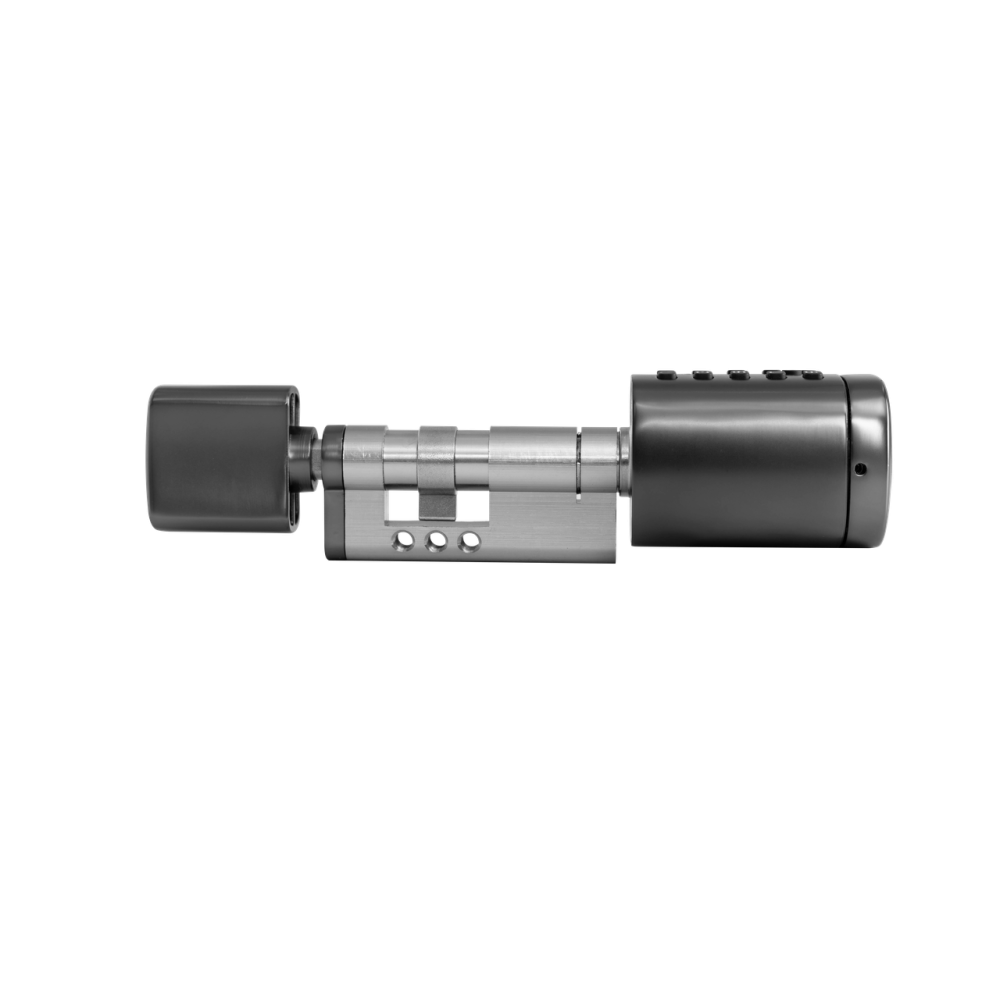 Умный дверной биометрический замок (цилиндр) SEVEN LOCK SL-7773BF black (40-106 мм)