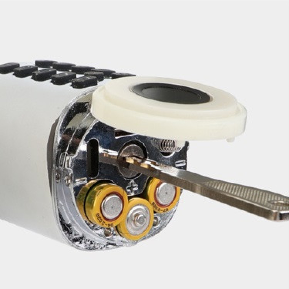 Умный дверной биометрический замок (цилиндр) SEVEN LOCK SL-7773BF black (40-106 мм)