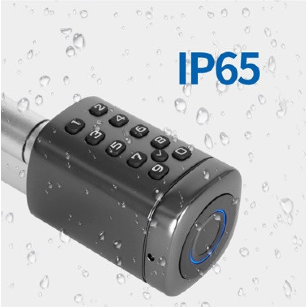 Умный дверной биометрический замок (цилиндр) SEVEN LOCK SL-7773BF black (40-106 мм)