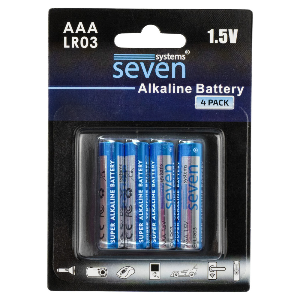 Батарейки SEVEN LR03 AАA 1.5V 4 шт