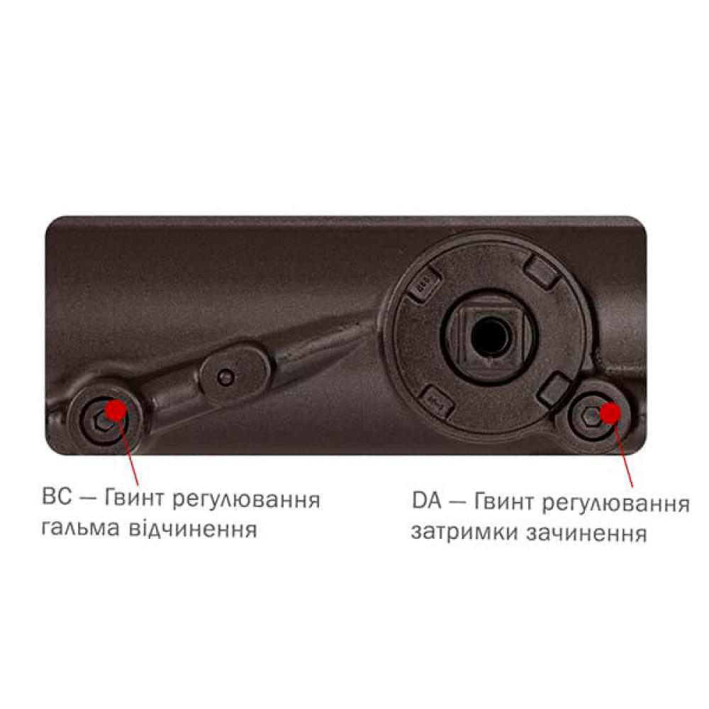 Доводчик дверей 200 кг RYOBI 4550 dark bronze