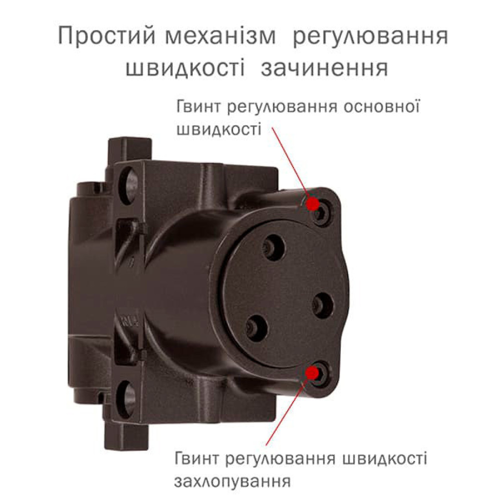 Доводчик дверей 200 кг RYOBI 4550 dark bronze