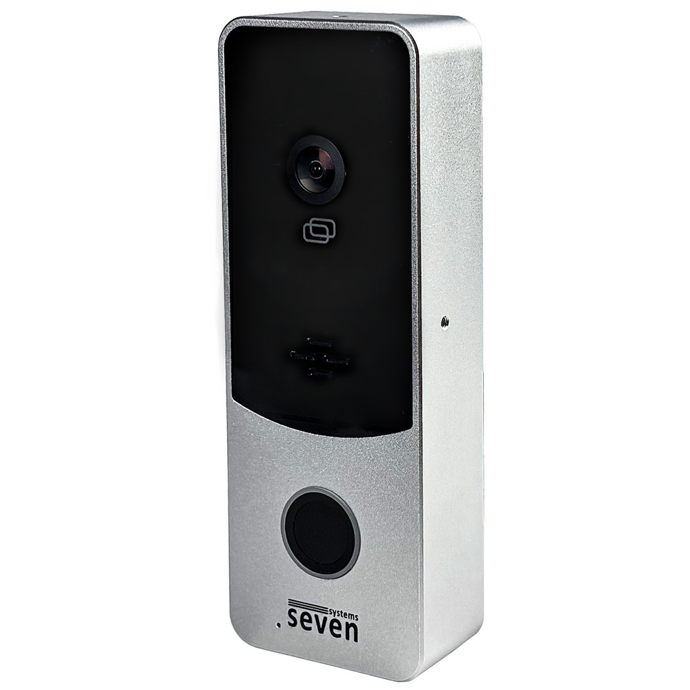 Вызывная панель домофона со встроенным контроллером SEVEN CP-7508 FHD silver