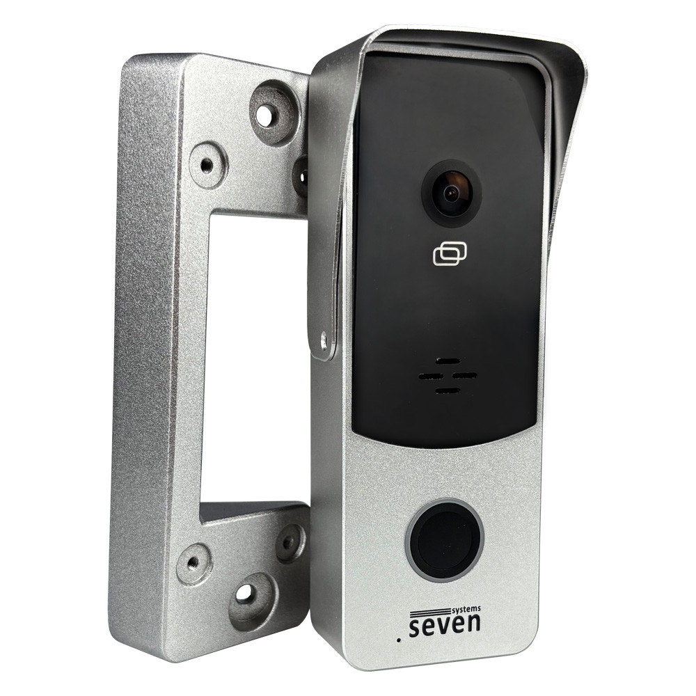 Вызывная панель домофона со встроенным контроллером SEVEN CP-7508 FHD silver
