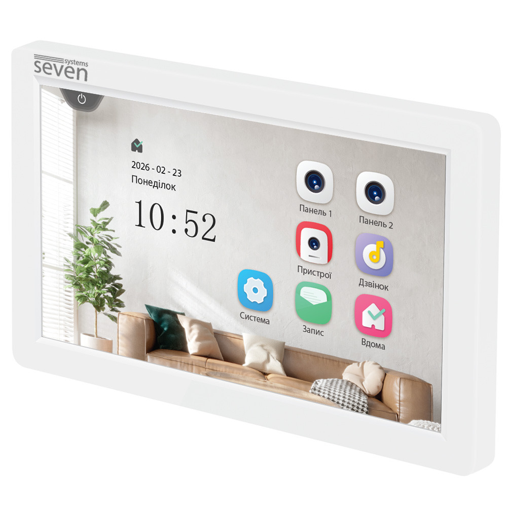 Видеодомофон 7 дюймов SEVEN DP-7570 FHD IPS white