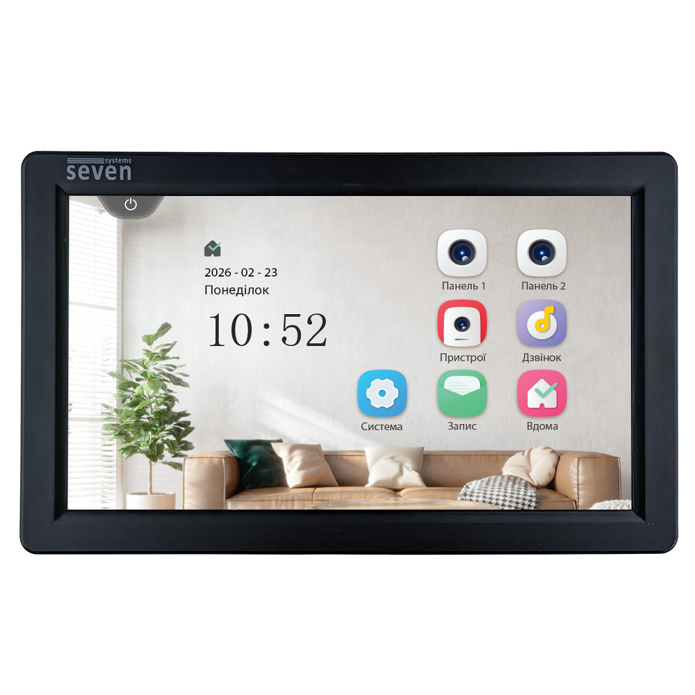 Видеодомофон 7 дюймов SEVEN DP-7570 FHD IPS black