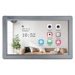 Видеодомофон 7 дюймов SEVEN DP-7570 FHD IPS grey