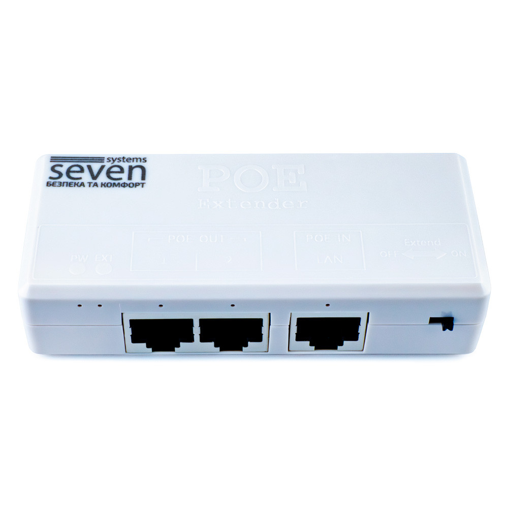 PoE репитер SEVEN P-7312 (POE: 2, UP: 1)
