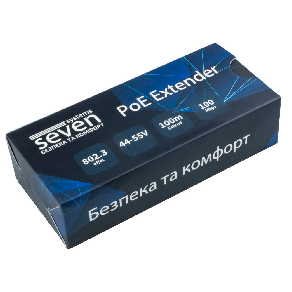 PoE репитер SEVEN P-7312 (POE: 2, UP: 1)