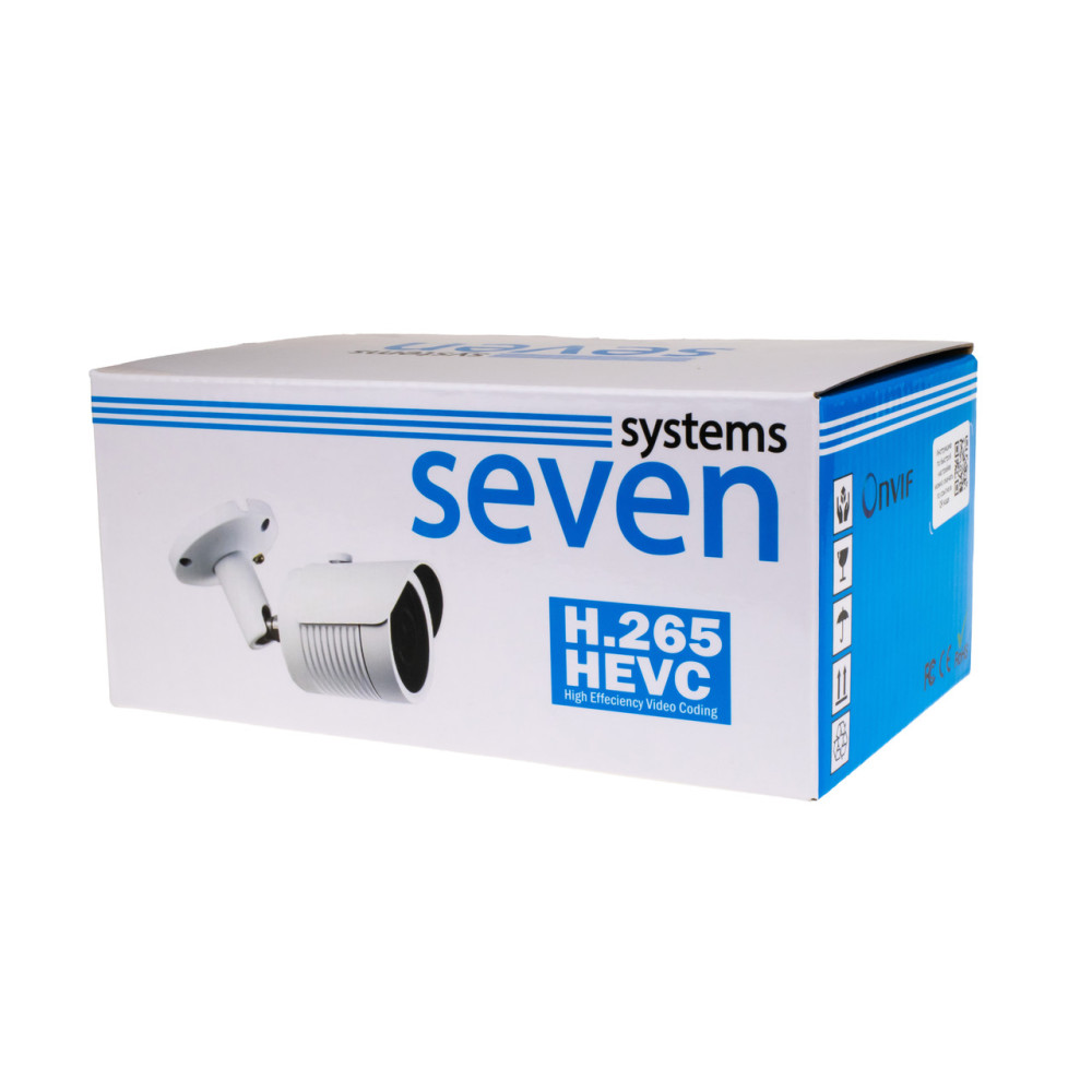 IP-видеокамера 2 Мп уличная SEVEN IP-7222PA white 4 мм
