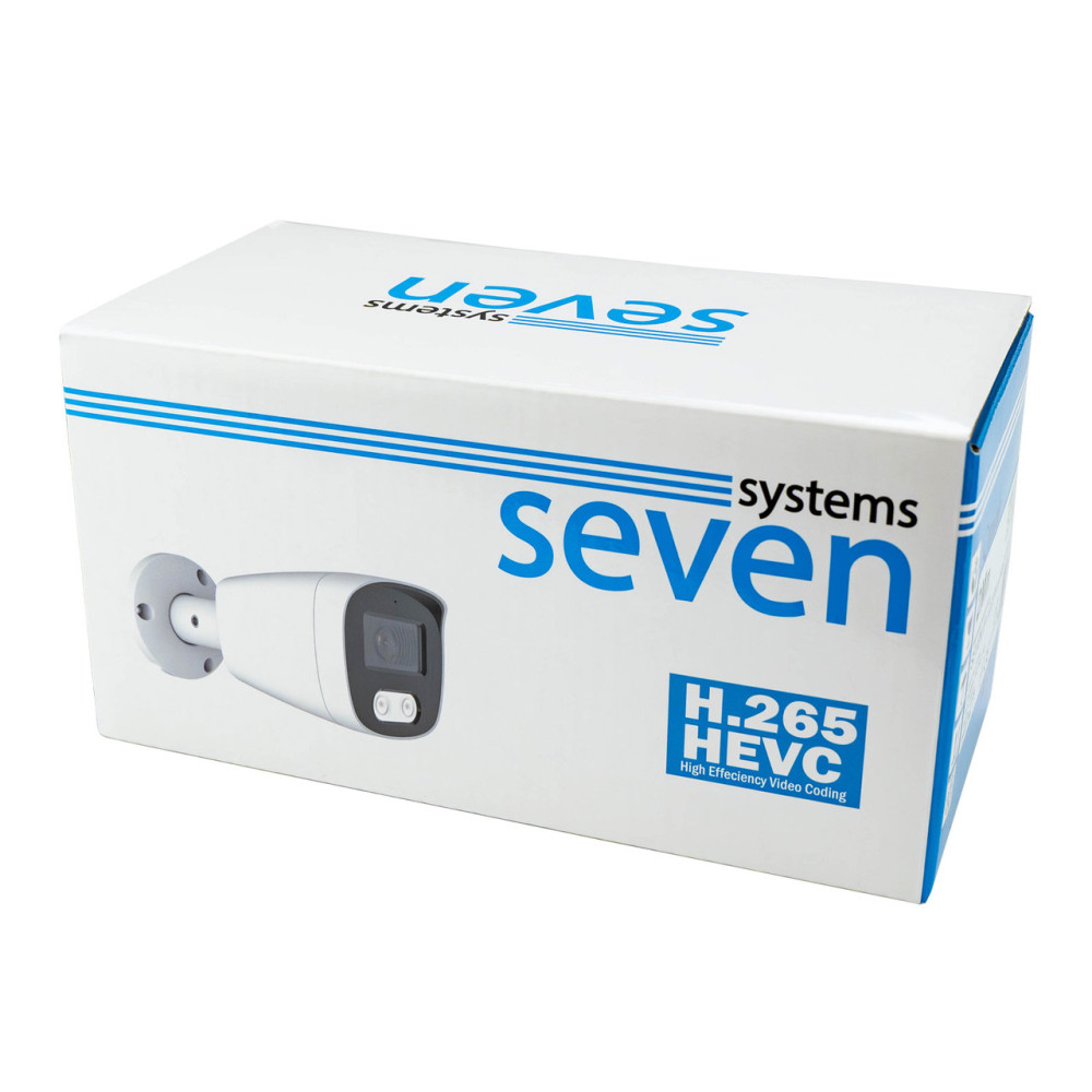 IP-видеокамера 2 Мп уличная SEVEN IP-1022PA white 2,8 мм
