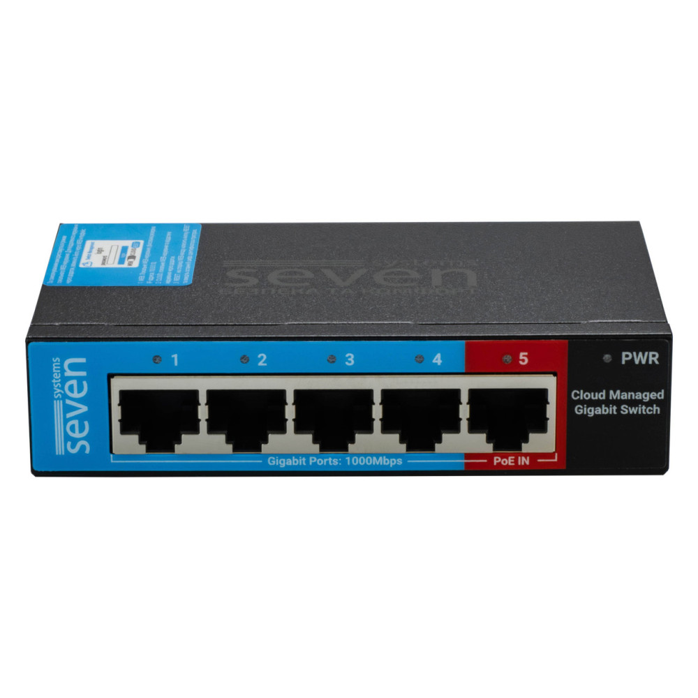 Гигабитный управляемый 5-ти портовый коммутатор SEVEN GS105
