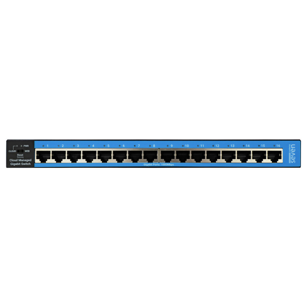Гигабитный управляемый 16-ти портовый коммутатор SEVEN GS116