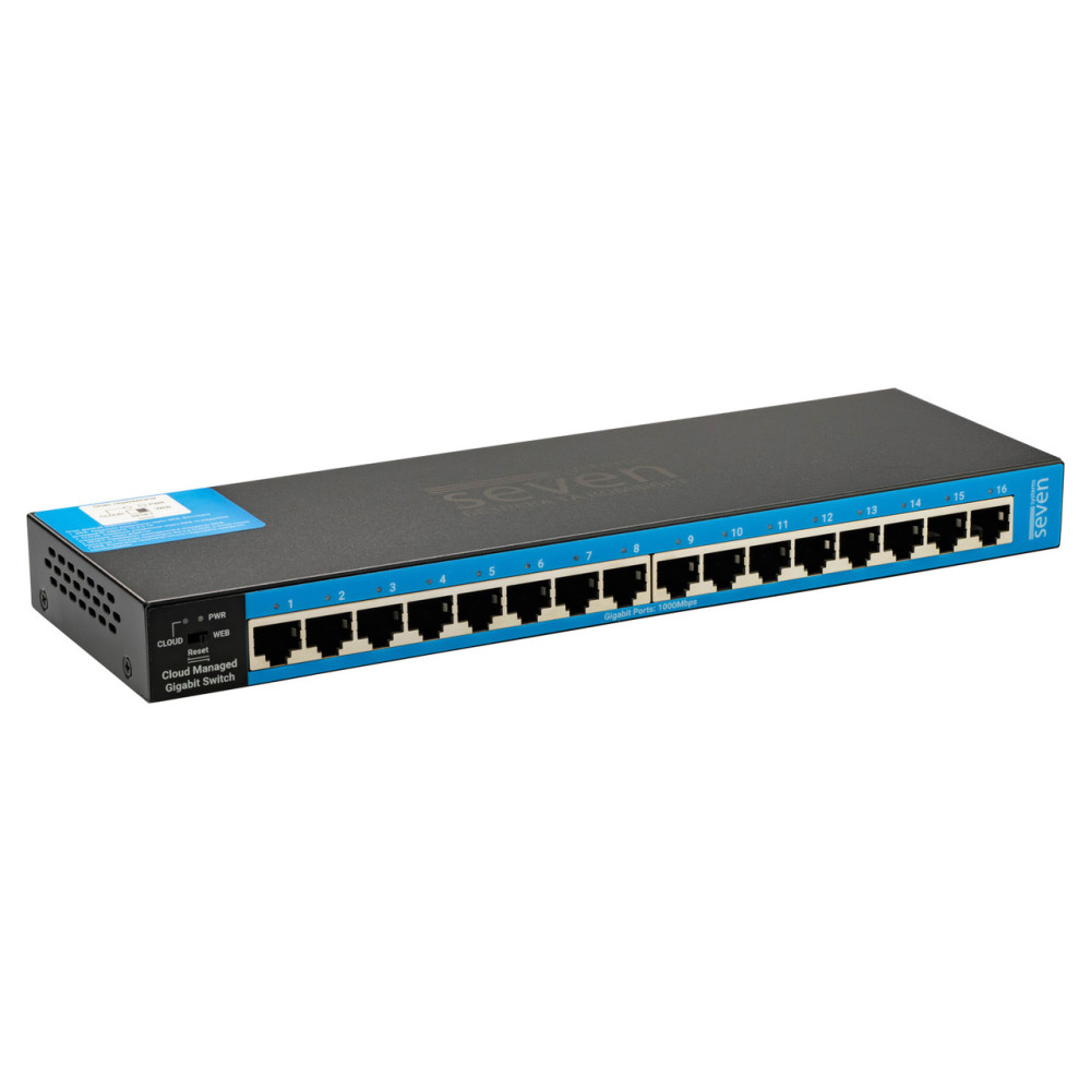 Гигабитный управляемый 16-ти портовый коммутатор SEVEN GS116