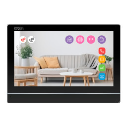 Видеодомофон 7 дюймов с Wi-Fi SEVEN DP-7576-W2K black