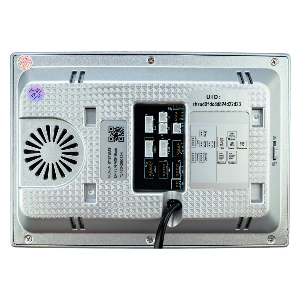 Видеодомофон 7 дюймов с Wi-Fi SEVEN DP-7576-W2K black