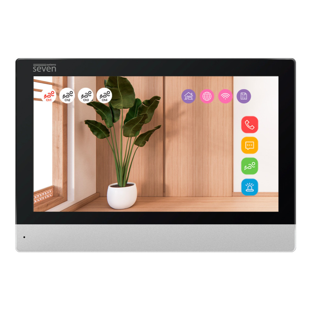 Видеодомофон 7 дюймов с Wi-Fi SEVEN DP-7579-W2K black