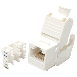 Модуль з'єднувальний безінструментний LW KeyStone RJ45 UTP Slim Модуль з'єднувальний безінструментний LW KeyStone RJ45 UTP Slim