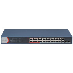 Комутатор 26 портів керований Hikvision DS-3E1326P-EI(B) POE