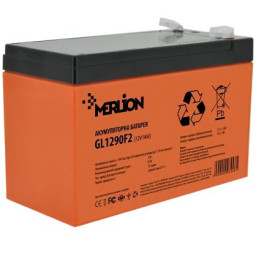 Свинцево-кислотна акумуляторна батарея MERLION GL1290F2 9А•г 12В Свинцево-кислотна акумуляторна батарея MERLION GL1290F2 9А•г 12В