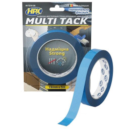 Стрічка двохстороння HPX MTT1905 MULTI TACK 19мм х 5м Стрічка двохстороння HPX MTT1905 MULTI TACK 19мм х 5м