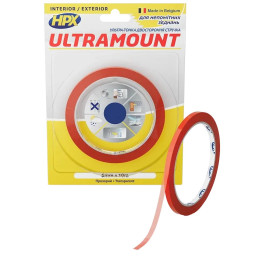 Стрічка двохстороння HPX UM0610 ULTRA MOUNT 6мм х 10м Стрічка двохстороння HPX UM0610 ULTRA MOUNT 6мм х 10м