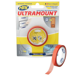 Стрічка двохстороння HPX UM0902 ULTRA MOUNT 9мм х 2м Стрічка двохстороння HPX UM0902 ULTRA MOUNT 9мм х 2м