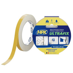 Стрічка двохстороння HPX DSU1205 ULTRAFIX 12мм х 5м Стрічка двохстороння HPX DSU1205 ULTRAFIX 12мм х 5м