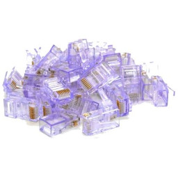 Конектор Merlion RJ-45 8P8C UTP Cat-5 (100 шт/уп.) Q100 Violet Конектор Merlion RJ-45 8P8C UTP Cat-5 (100 шт/уп.) Q100 Violet