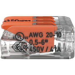 Клема WAGO COMPACT 221-613 3 0,5-6 мм2 (41А) Клема WAGO COMPACT 221-613 3 0,5-6 мм2 (41А)