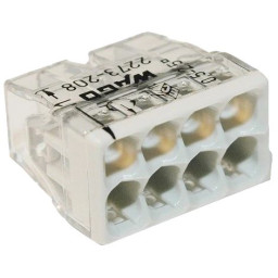 Клема Wago COMPACT 2273-208 8 -дротова 0.5-2.5мм2 Клема Wago COMPACT 2273-208 8 -дротова 0.5-2.5мм2