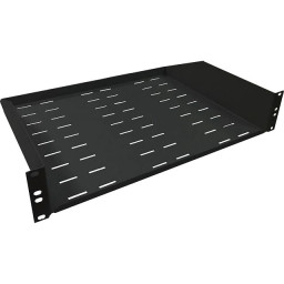Полиця консольна чорна 2U 19" 350 мм 9005 Полиця консольна чорна 2U 19" 350 мм 9005