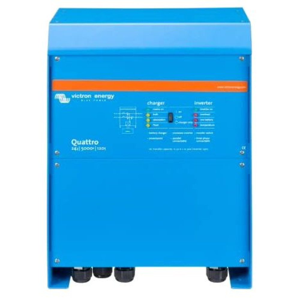 Інвертор VictronEnergy Quattro 24/5000/120-100/100 однофазний чиста синусоїда Інвертор VictronEnergy Quattro 24/5000/120-100/100 однофазний чиста синусоїда