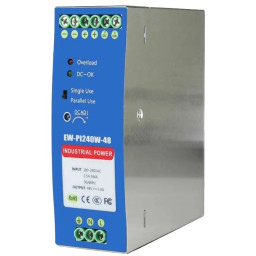 Блок живлення Ewind EW-PI240W-48 на DIN-рейку 240 Вт/48 В Блок живлення Ewind EW-PI240W-48 на DIN-рейку 240 Вт/48 В